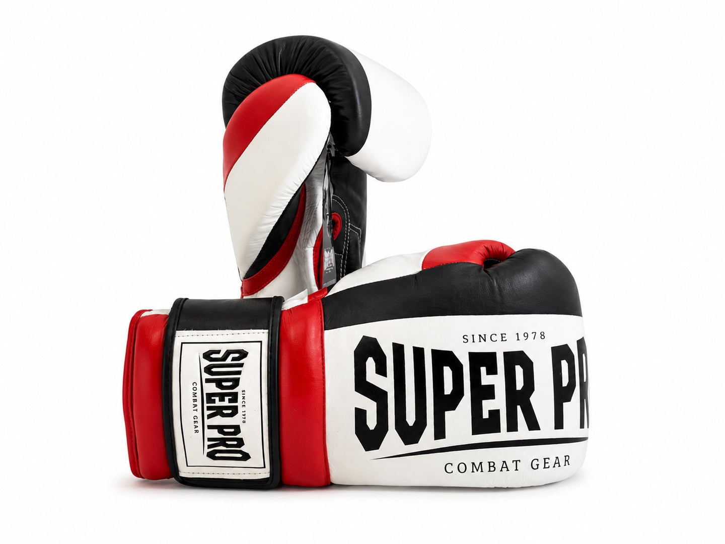 Super Pro Combat Gear Lederen Bruiser Kickbokshandschoenen
