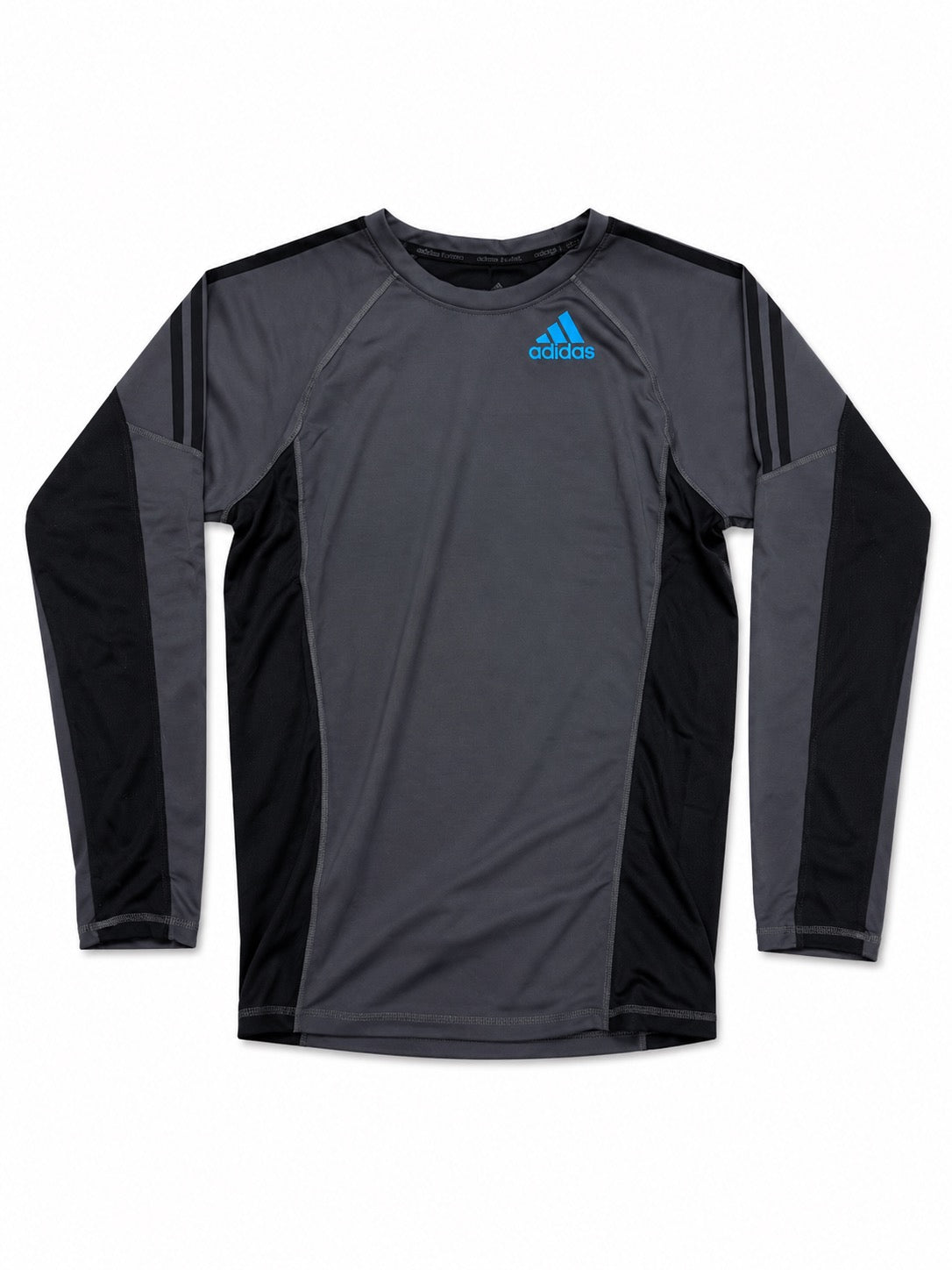 Adidas longesleeve voor mma en kickboksen vind de kleuren grijs en zwart