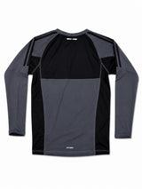 Adidas longesleeve voor mma en kickboksen vind de kleuren grijs en zwart