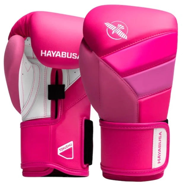 Hayabusa T3 Neon Pink Boxing Gloves
