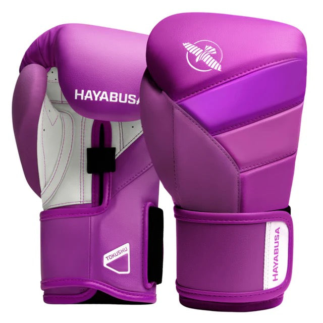 Hayabusa T3 Neon Purple Boxing Gloves