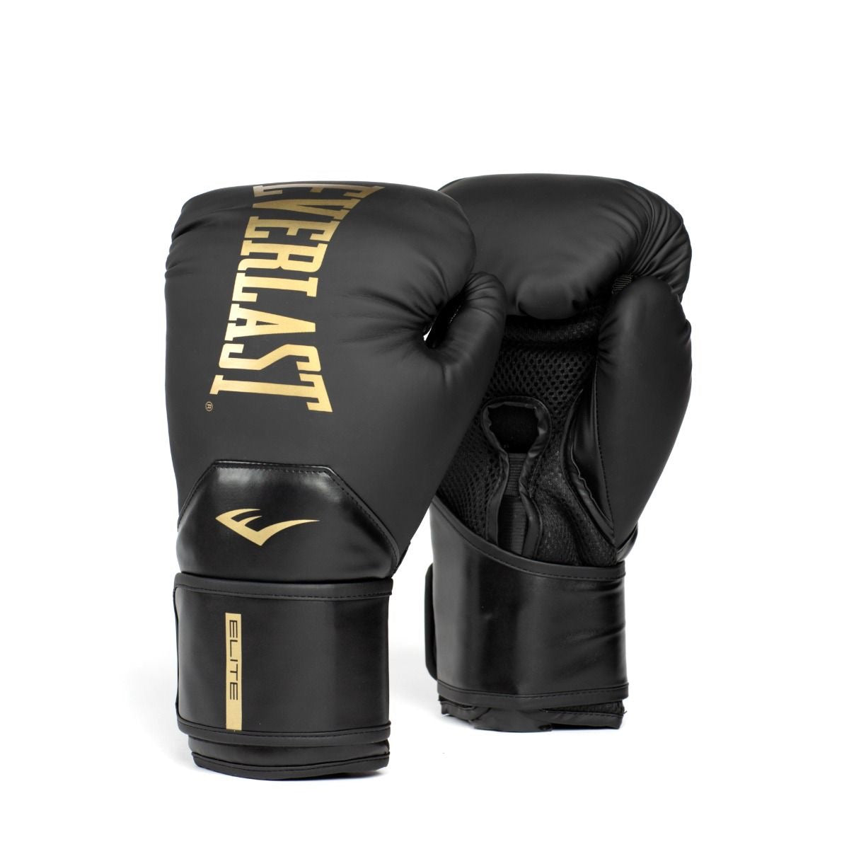 EVERLAST ELITE 2 BOXING GLOVES, BLACK/GOLD