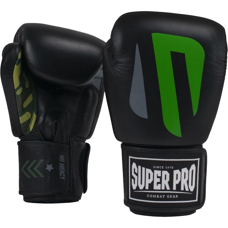 Super Pro Combat Gear Kickbokshandschoenen Leder No Mercy