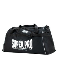 Super Pro Combat Gear Gym Sporttas Zwart/Wit , zwart - wit