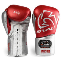Rival Professional Sparring Gloves Red/Silver