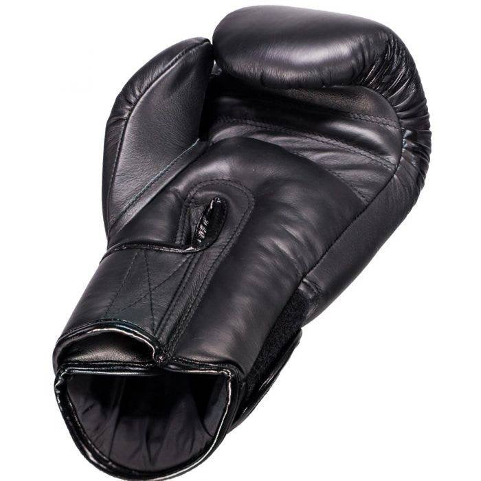 Booster   V3   Pro   Lederen   Bokshandschoenen   Black   - Premium   Kickboks   Handschoenen