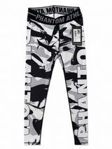 Phantom Woman Compression Leggings Black White