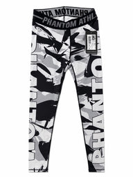 Phantom Woman Compression Leggings Black White