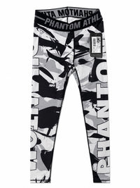 Phantom Woman Compression Leggings Black White