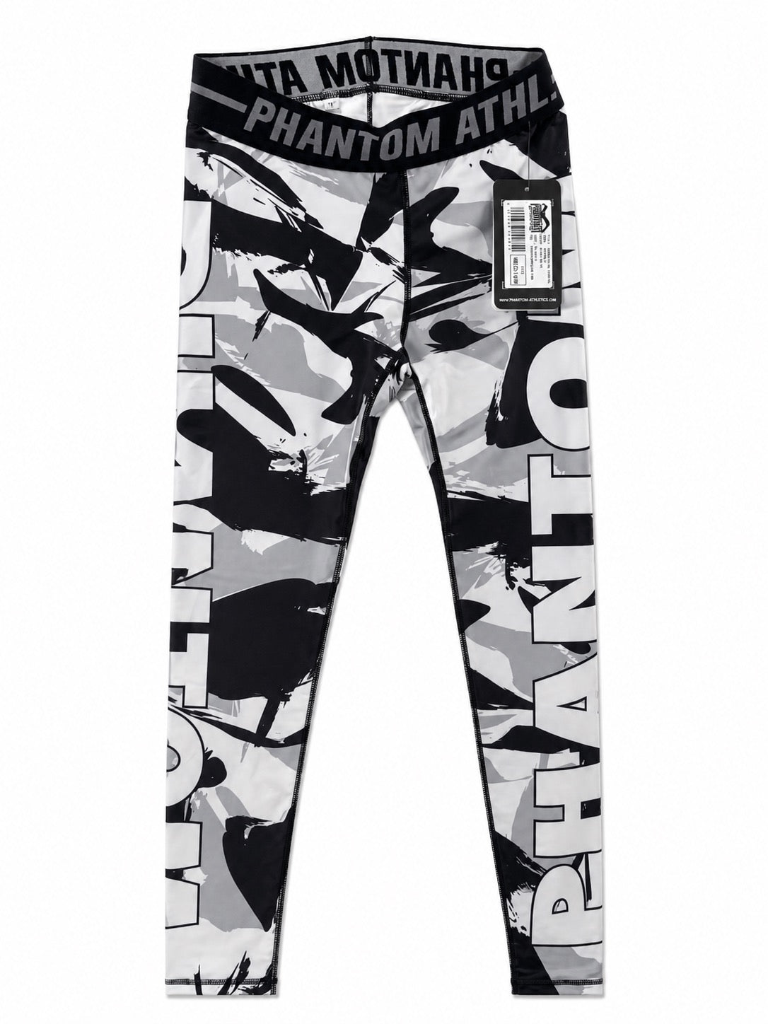 Phantom Woman Compression Leggings Black White