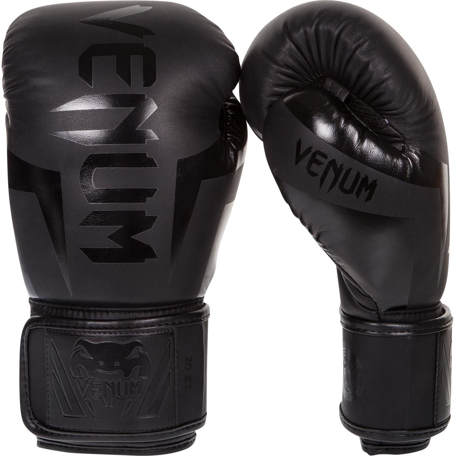 Venum Elite Kickbokshandschoenen - Mat Zwart