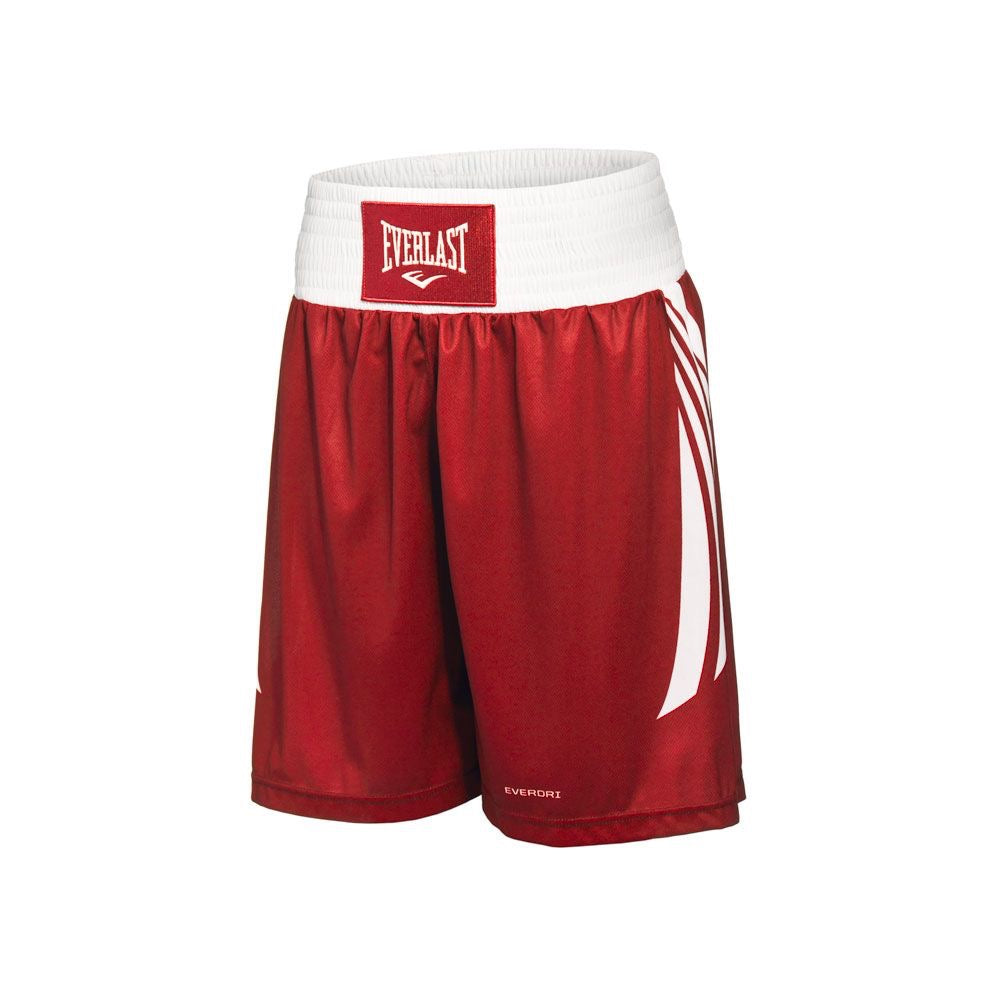 EVERLAST AMATEUR COMPETITION SHORTS, RED