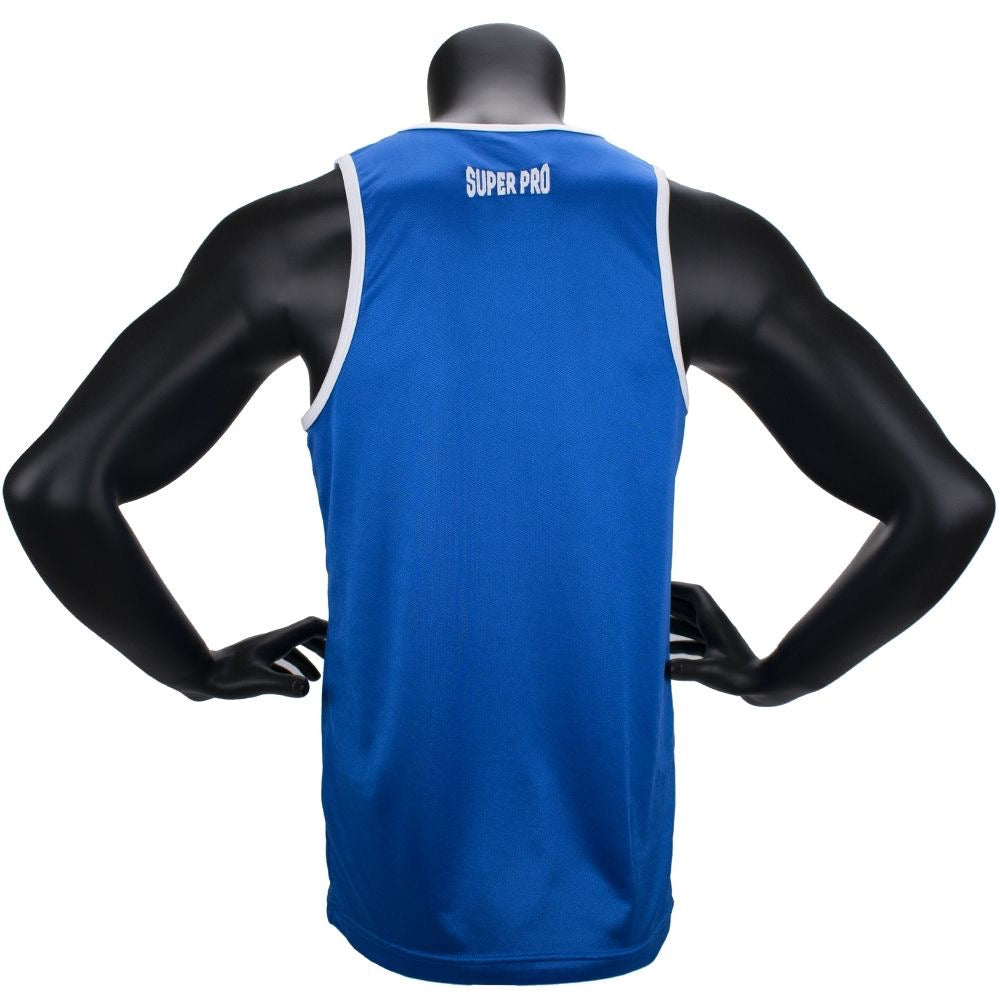 bokshemd blauw voor wedstrijden
