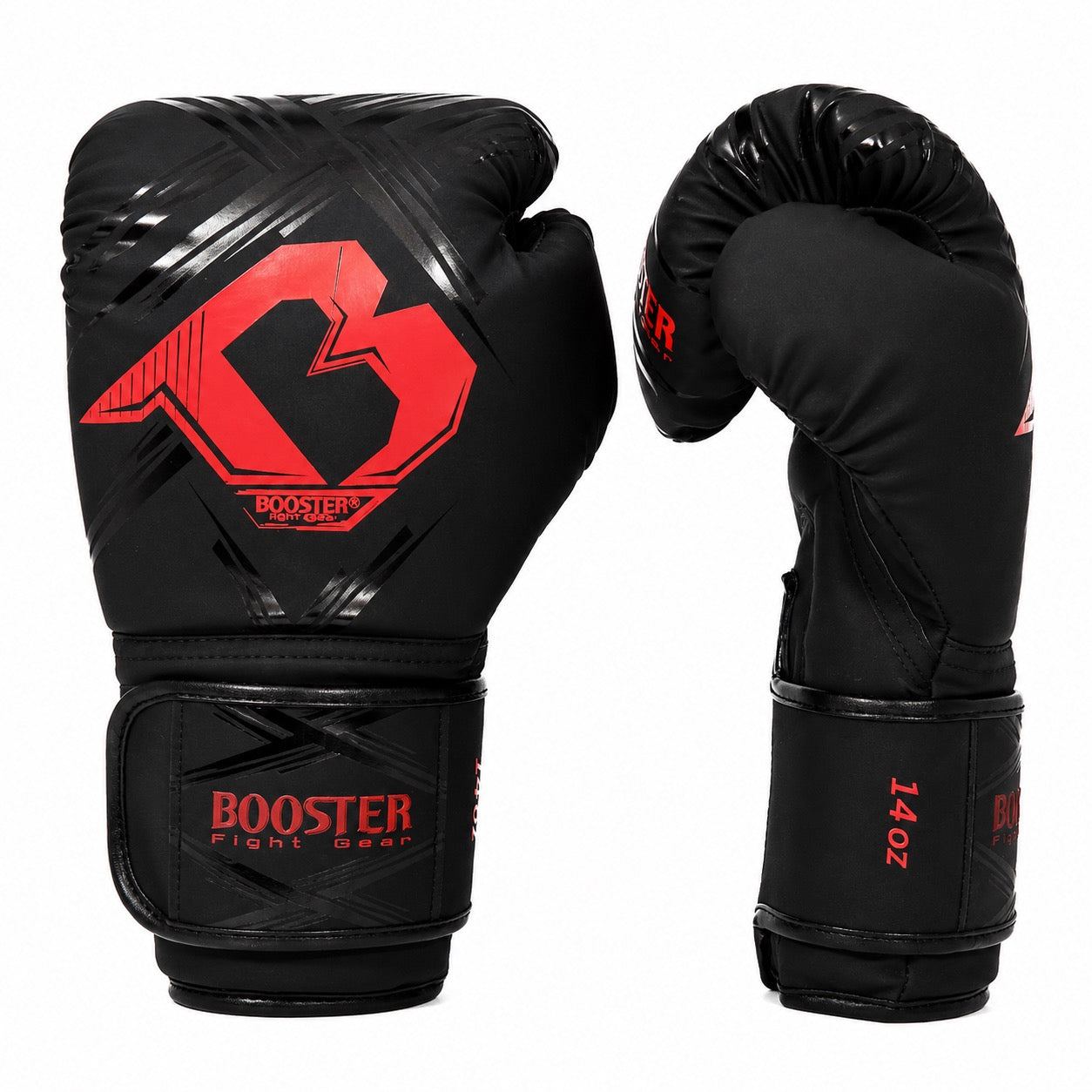 Booster Alpha Bokshandschoenen Zwart/Rood