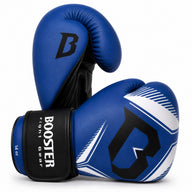Booster bokshandschoenen blauw voor boksen en kickboksen leer