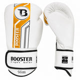 Booster V9 Leren Bokshandschoenen - wit/goud