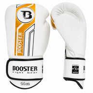 Booster V9 Leren Bokshandschoenen - wit/goud