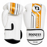 Booster V9 Leren Bokshandschoenen - wit/goud
