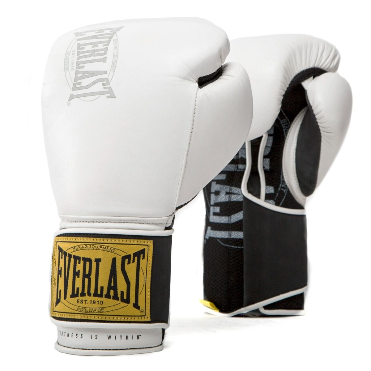 Everlast 1910 Leren Bokshandschoenen Wit | Premium Kickbokshandschoenen