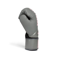 Everlast bokshandschoen voor boksen en kickboksen in de kleuren grijs en roze