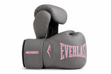 Everlast bokshandschoen voor boksen en kickboksen in de kleuren grijs en roze