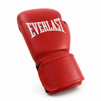 Everlast bokshandschoenen voor competities in de kleur rood