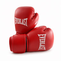 Everlast bokshandschoenen voor competities in de kleur rood