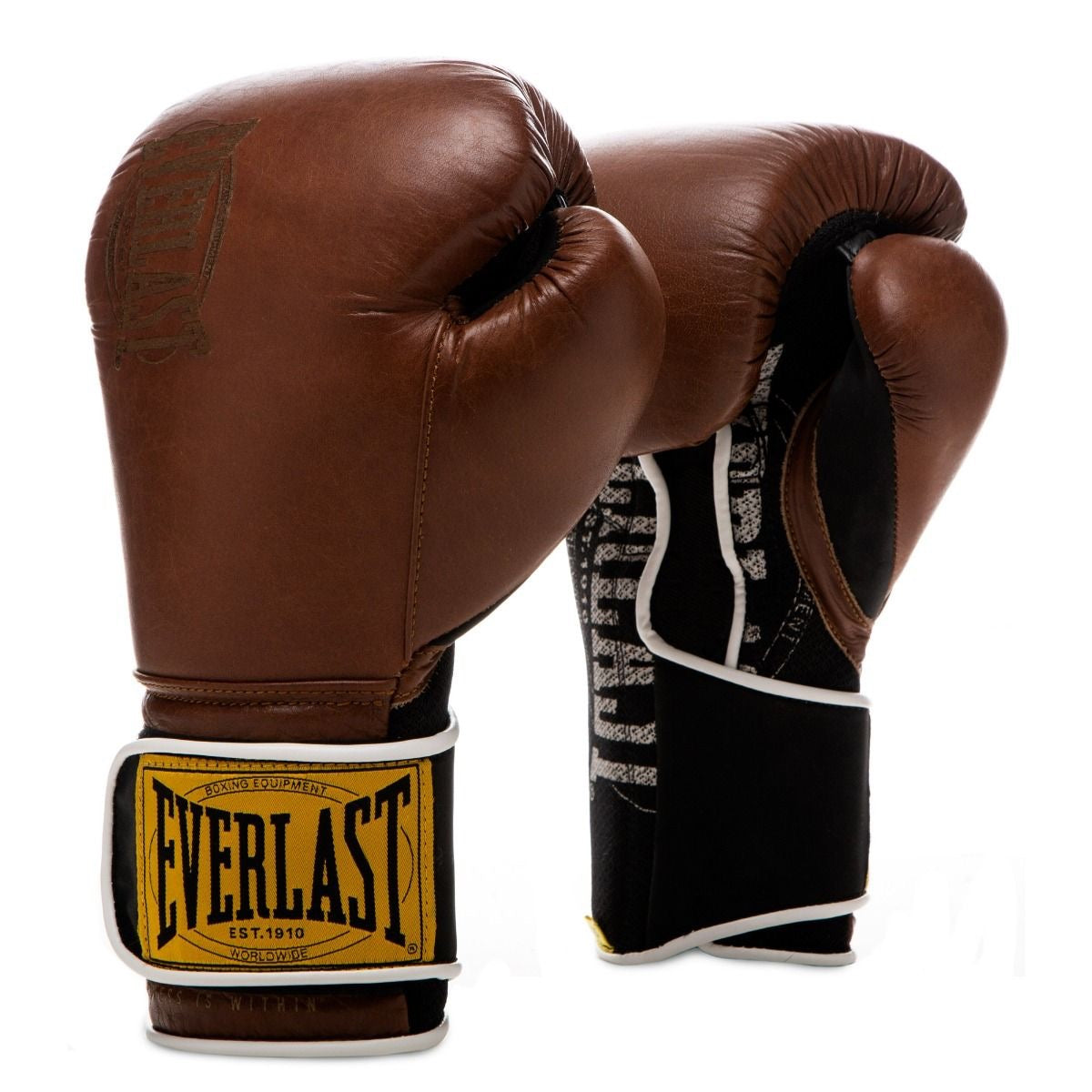 Everlast 1910 Leren Bokshandschoenen Bruin | Premium Kickbokshandschoenen