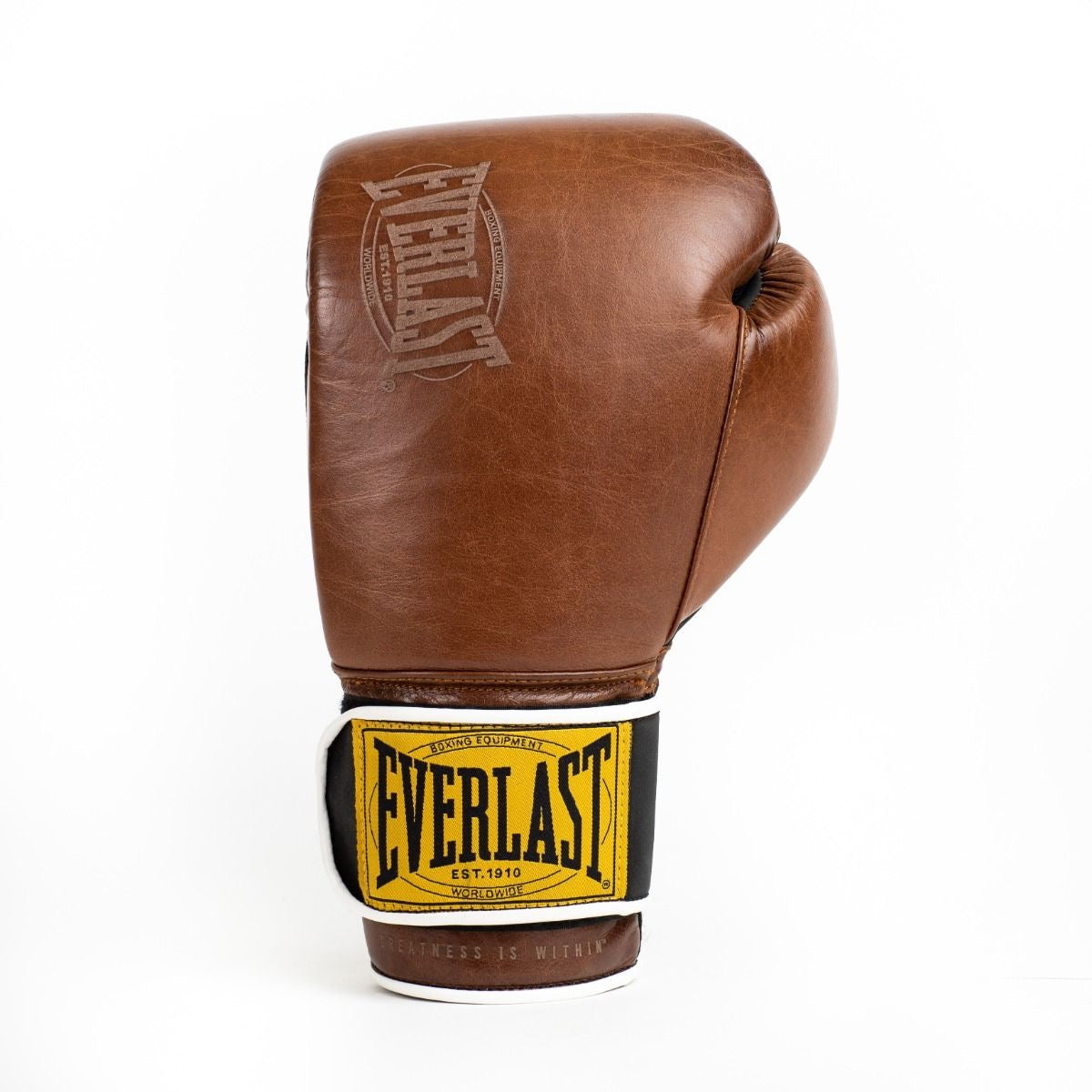 Everlast 1910 Leren Bokshandschoenen Bruin | Premium Kickbokshandschoenen