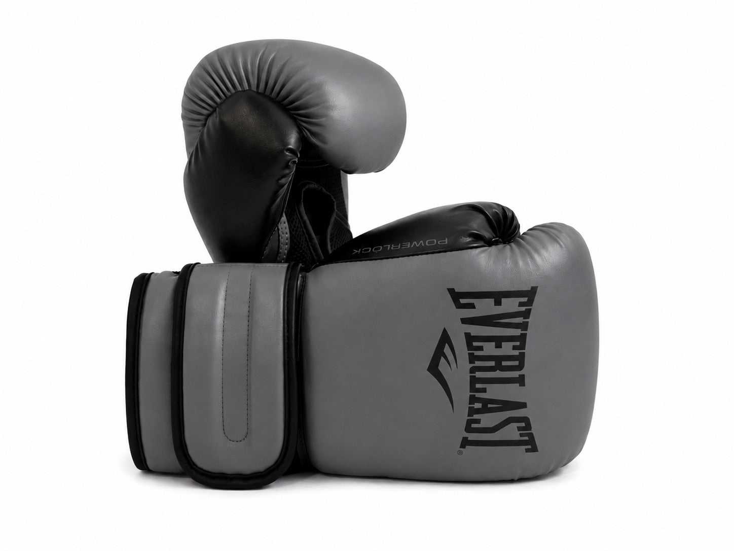 Everlast powerlock bokshandschoenen grijs voor boksen en kickboksen