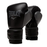 Zwarte everlast powerlock bokshandschoenen voor boksen en kickboksen