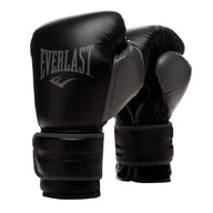 Zwarte everlast powerlock bokshandschoenen voor boksen en kickboksen