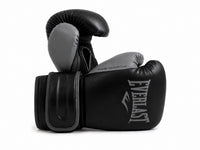 Zwarte everlast powerlock bokshandschoenen voor boksen en kickboksen