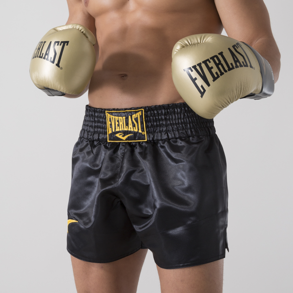 EVERLAST MUAY THAI SHORTS METALLIC GOUD
