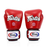 Fairtex kickbokshandschoenen leer rood
