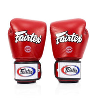 Fairtex kickbokshandschoenen leer rood