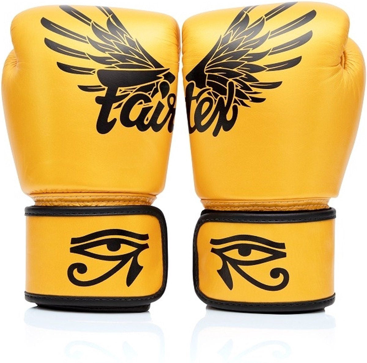 Fairtex bokshandschoenen Falcon geel voor boksen en kickboksen