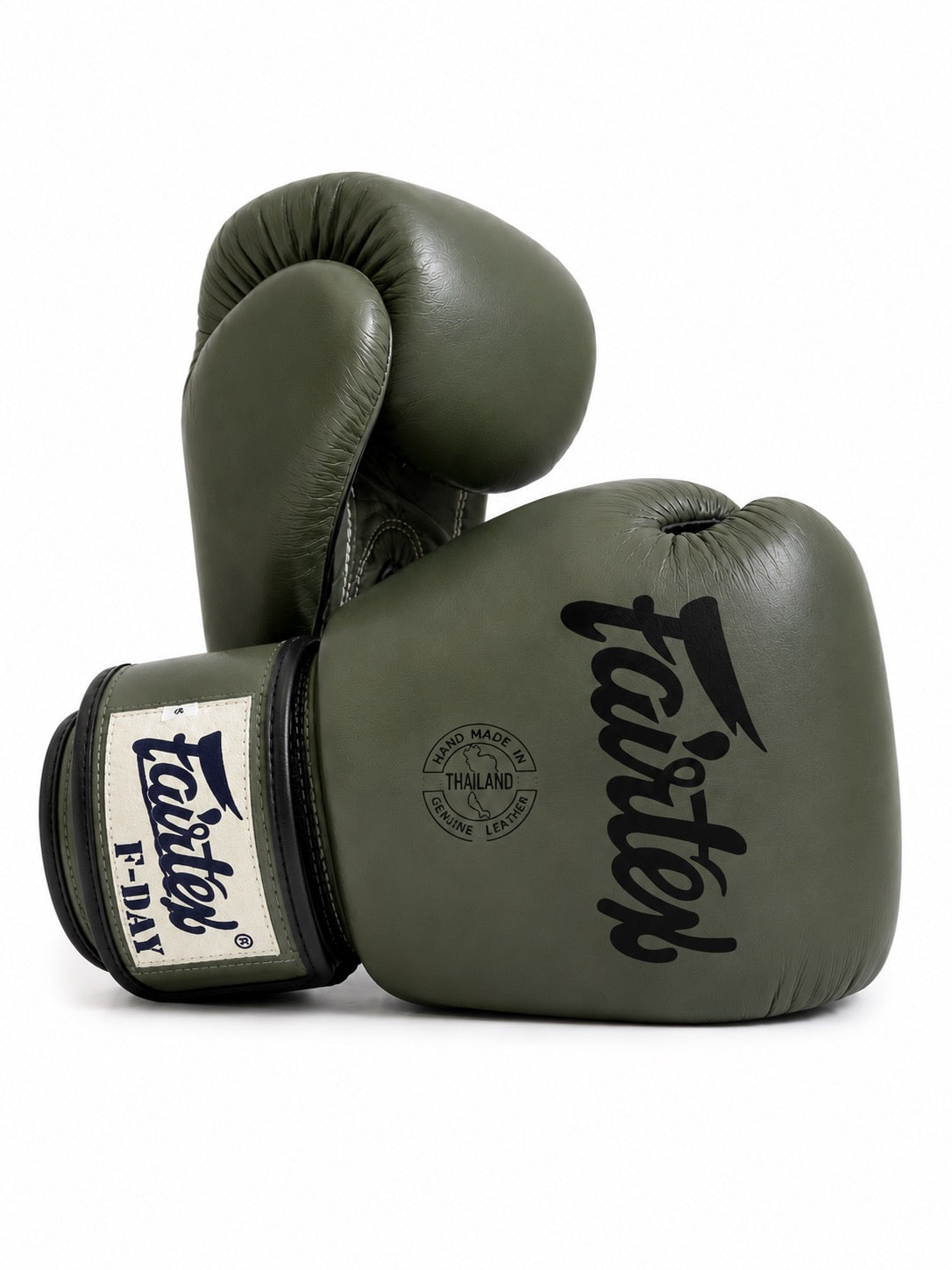 Fairtex kickbokshandschoenen groen special edition voor boksen en kickboksen leer