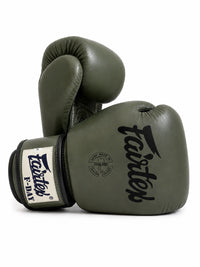 Fairtex kickbokshandschoenen groen special edition voor boksen en kickboksen leer