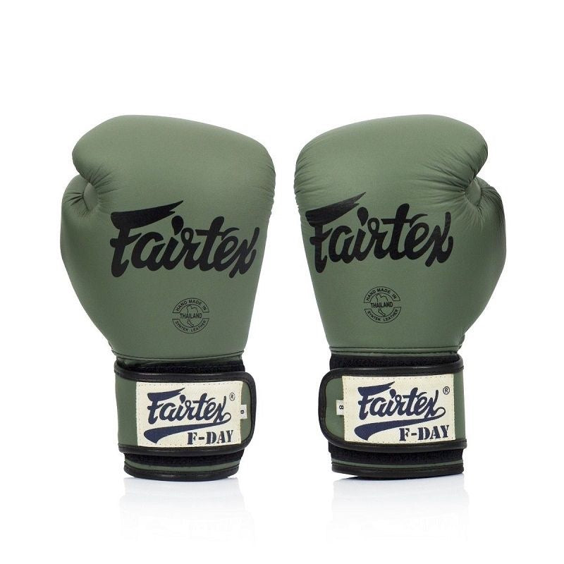 Fairtex kickbokshandschoenen groen special edition voor boksen en kickboksen leer