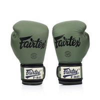 Fairtex kickbokshandschoenen groen special edition voor boksen en kickboksen leer