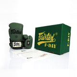 Fairtex kickbokshandschoenen groen special edition voor boksen en kickboksen leer