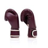 Fairtex leren kickbokshandschoenen maroon voor boksen en kickboksen