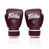 Fairtex bokshandschoenen maroon voor boksen en kickboksen leer