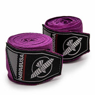 Paarse boksbandages van hayabusa