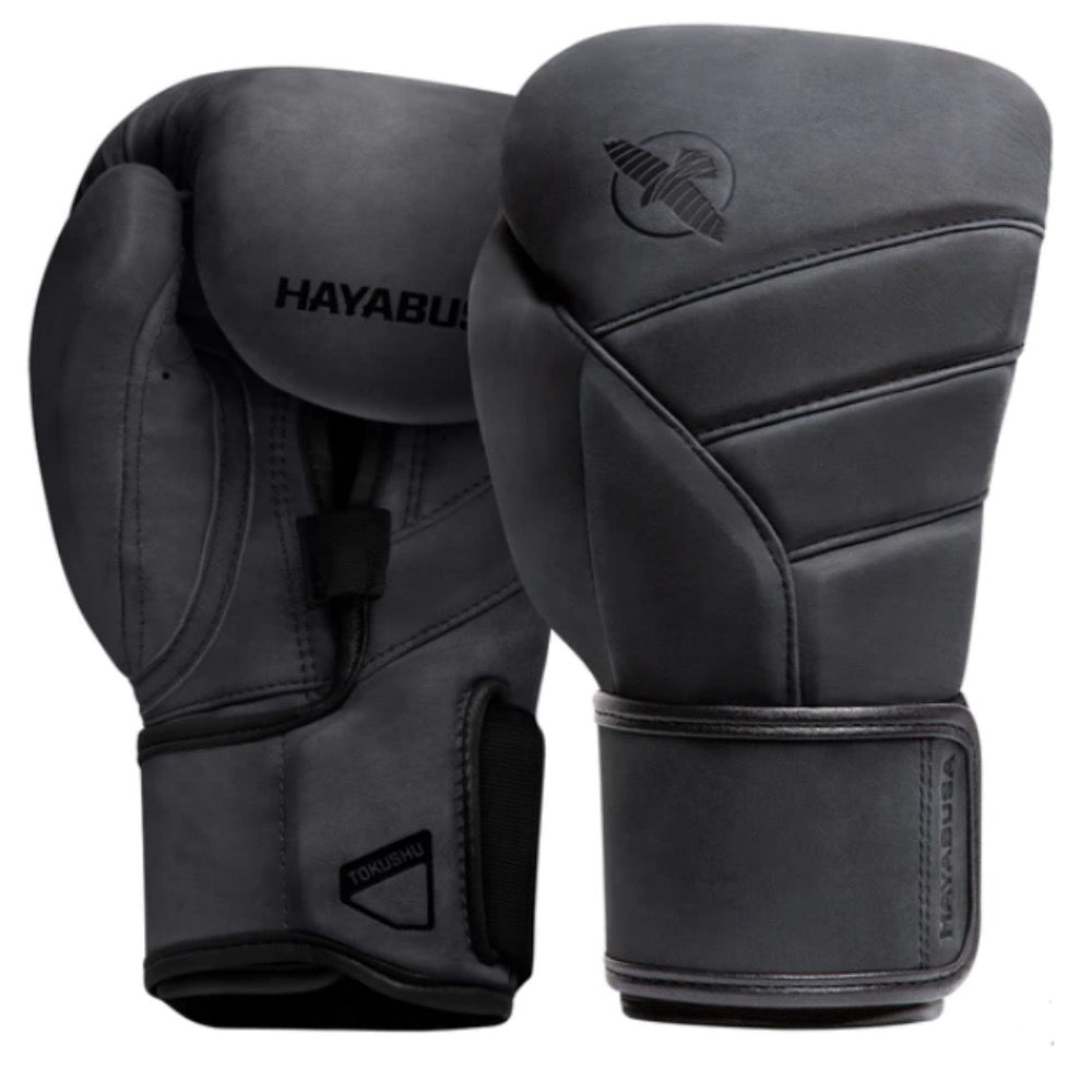 Hayabusa bokshandschoenen  grijs leer voor boksen en kickboksen