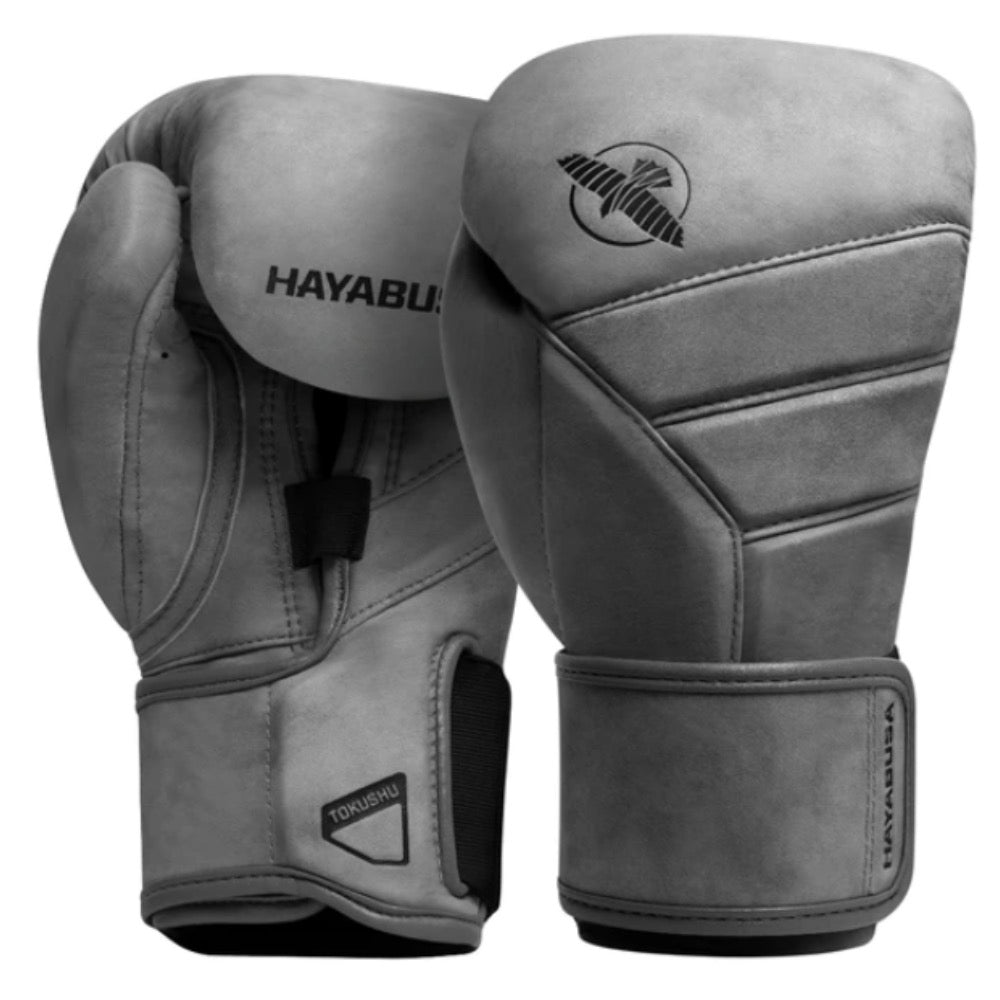 Hayabusa bokshandschoenen grijs voor boksen en kickboksen