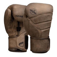 Hayabusa bokshandschoenen bruin leer voor boksen en kickboksen