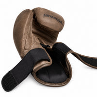Hayabusa bokshandschoenen bruin leer voor boksen en kickboksen