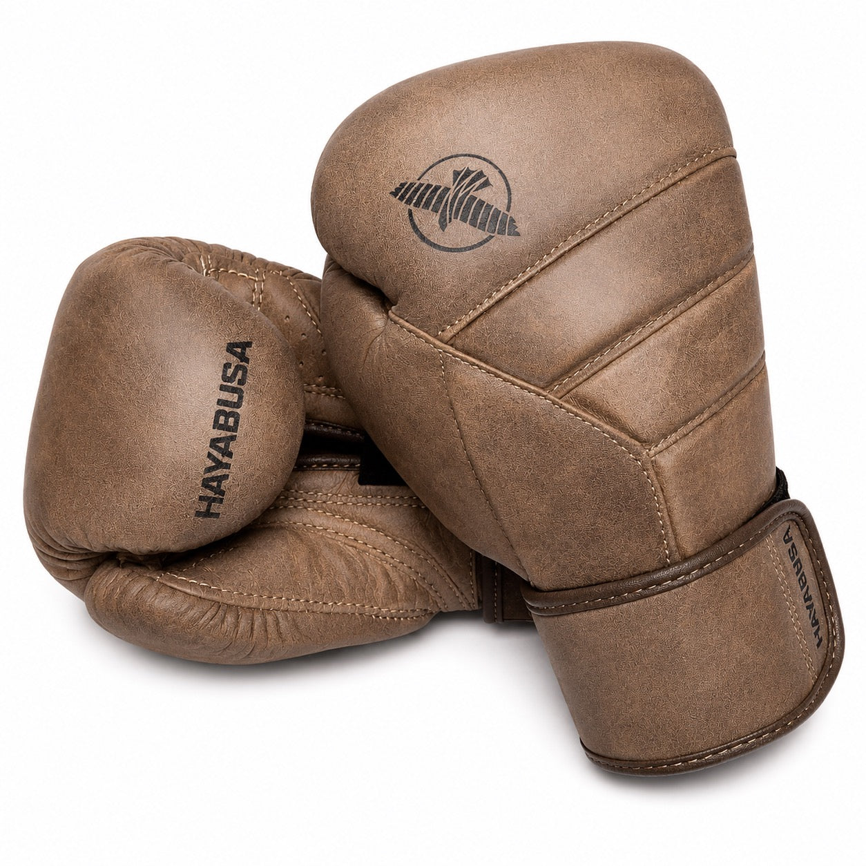 Hayabusa bokshandschoenen bruin leer voor boksen en kickboksen